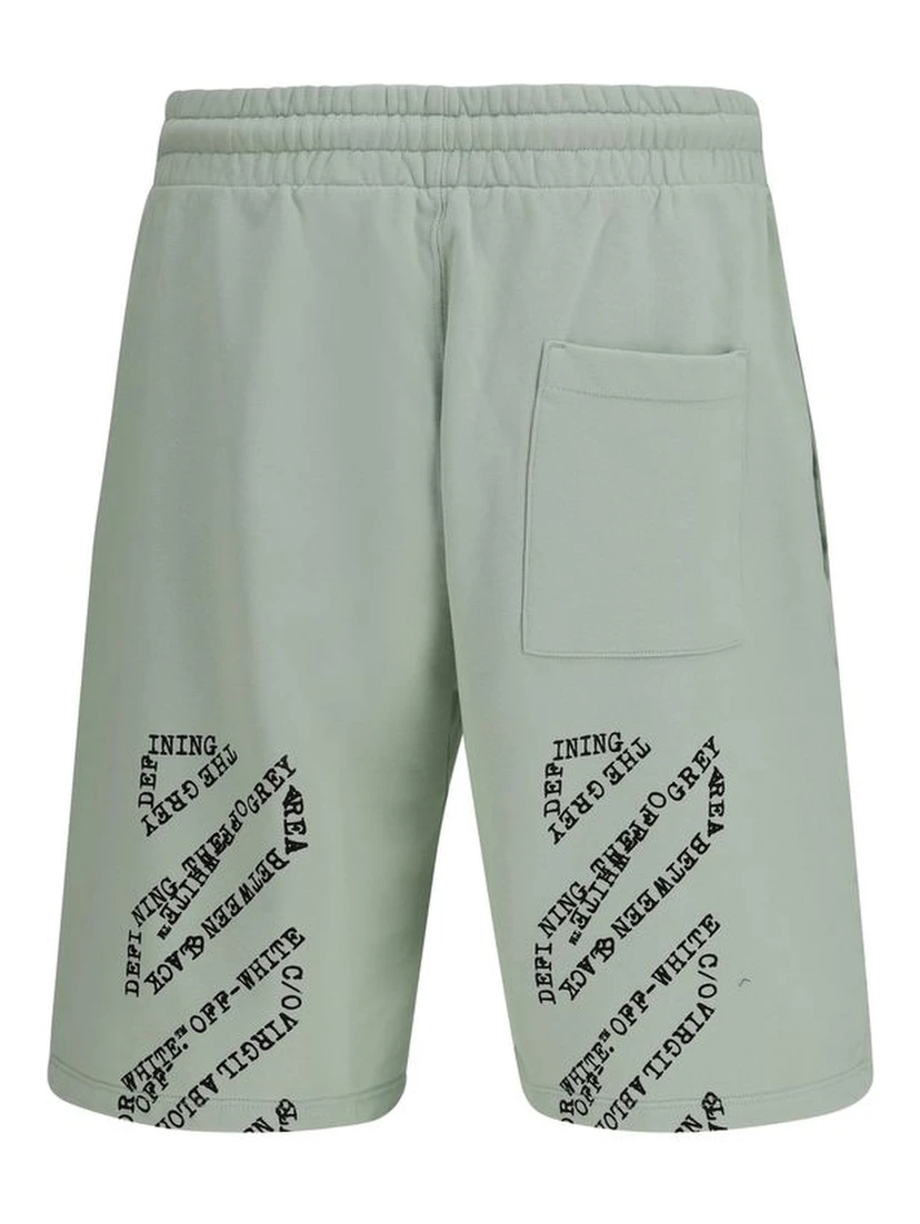 Bicolor Cotton Shorts