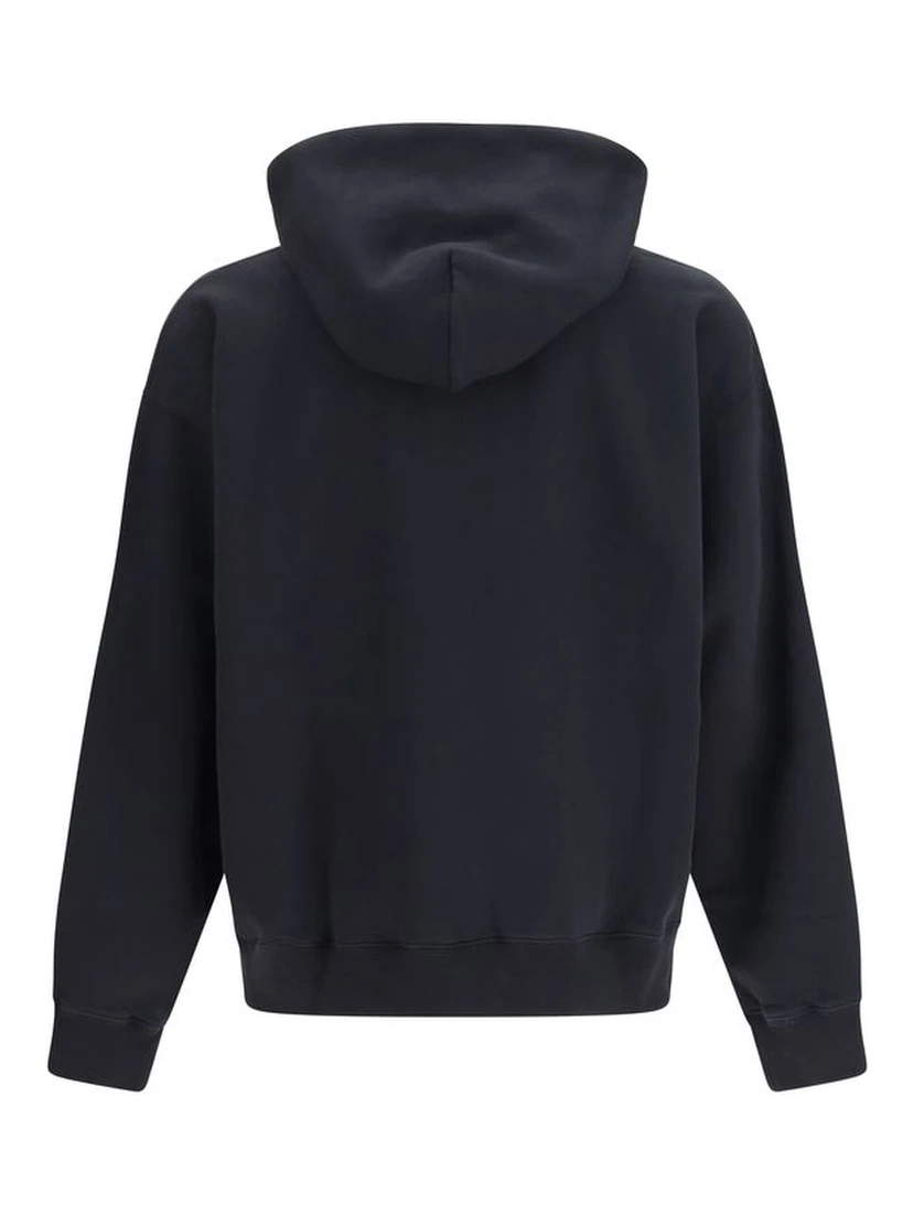 Black Cotton Sweatshirt