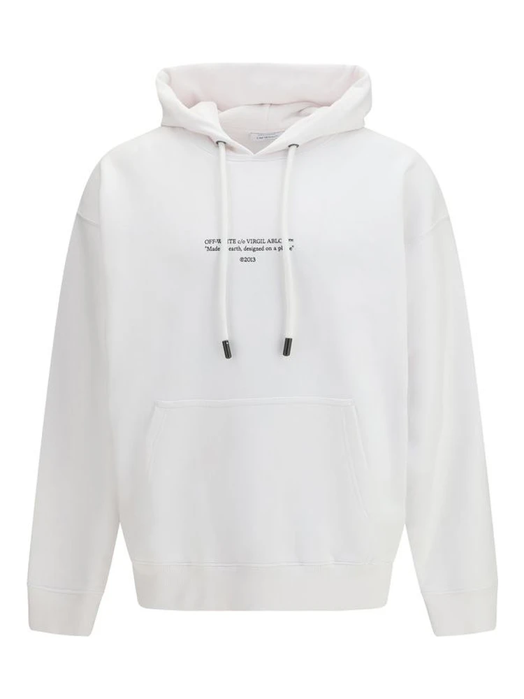 White Cotton Sweatshirt