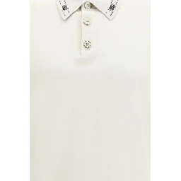 Beige Silk Polo Shirt