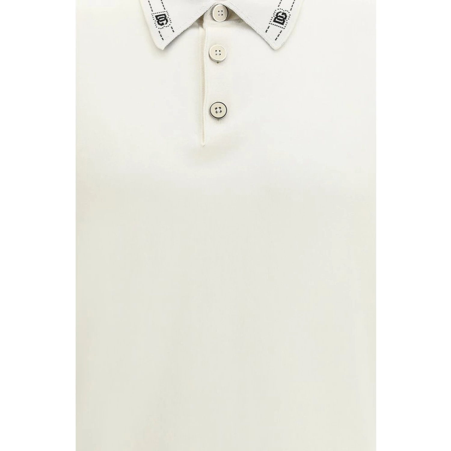 Beige Silk Polo Shirt
