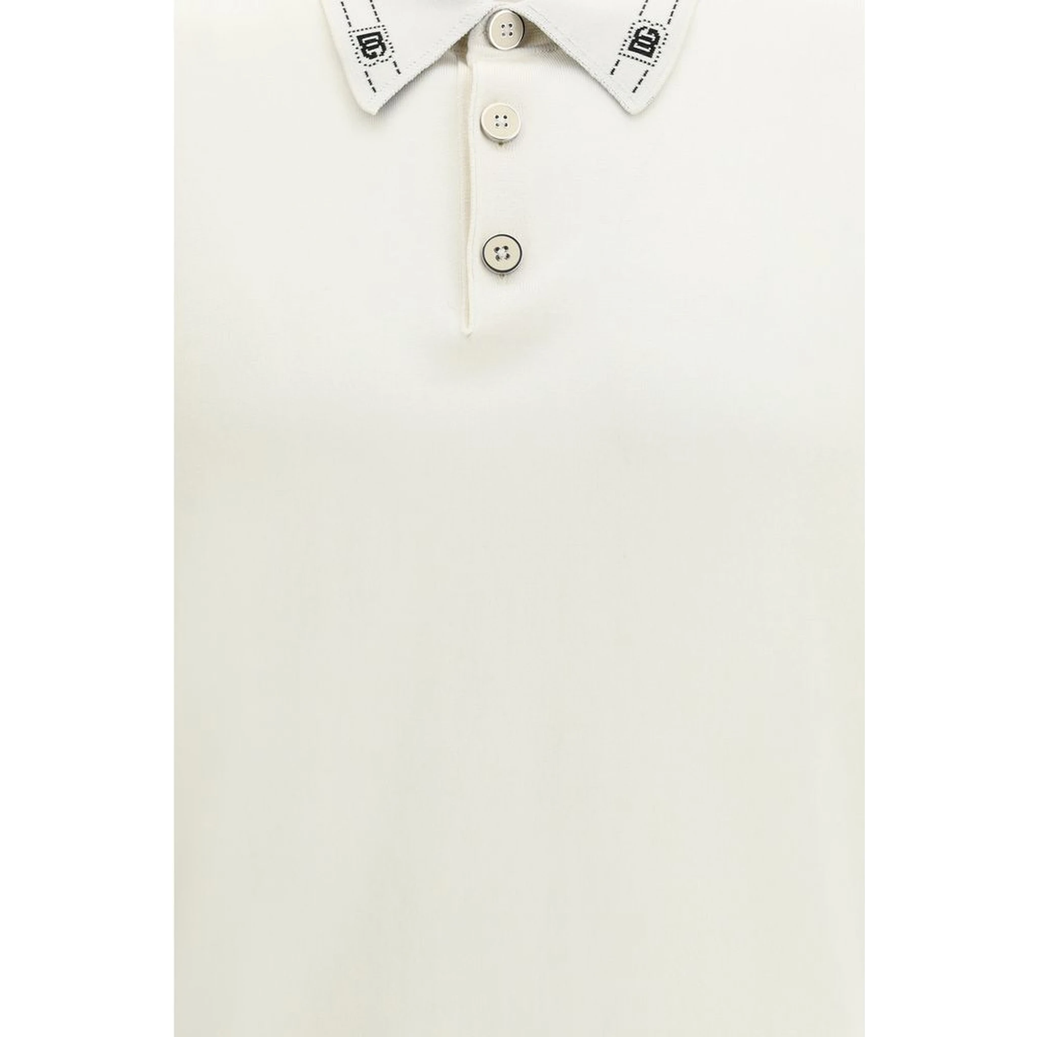 Beige Silk Polo Shirt