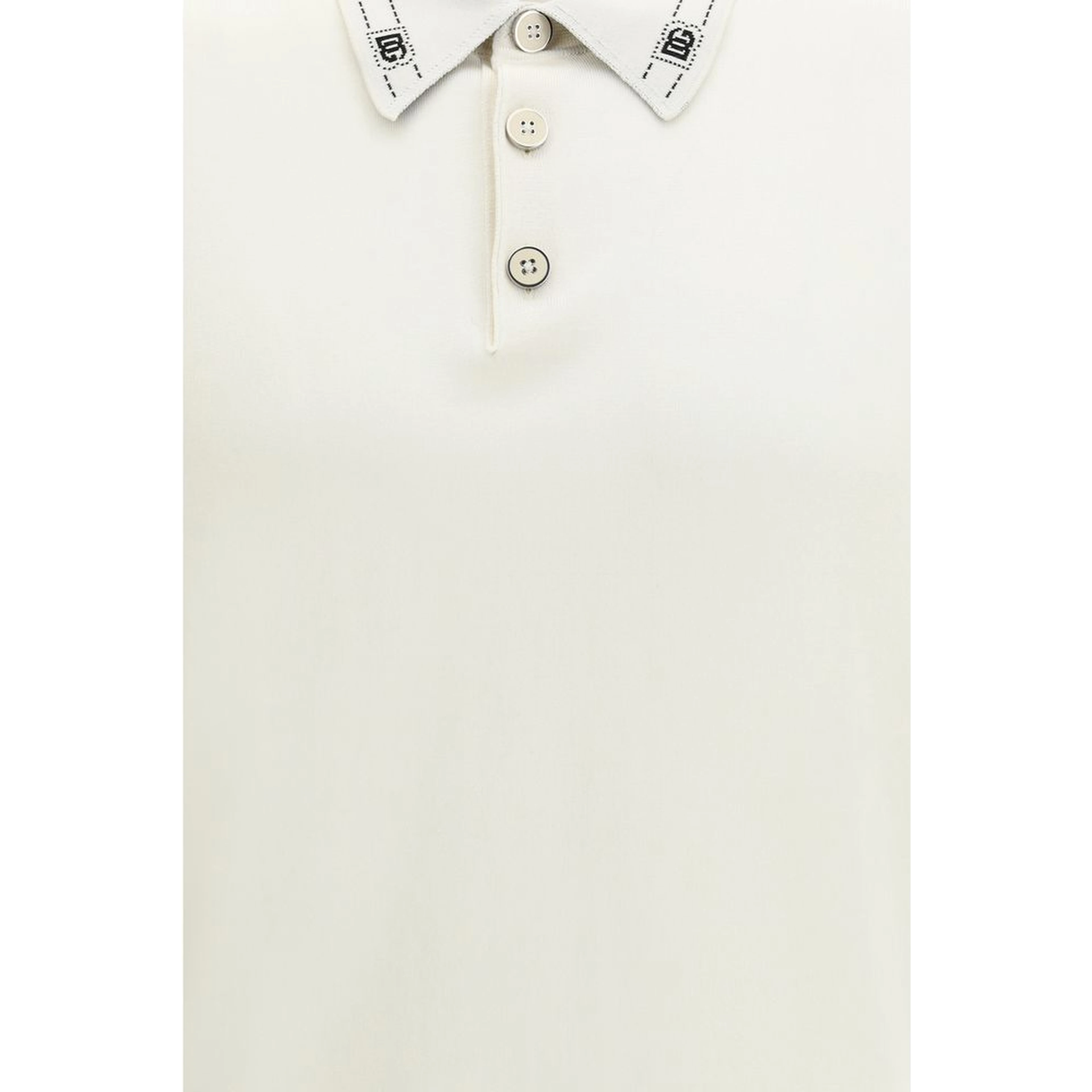 Beige Silk Polo Shirt