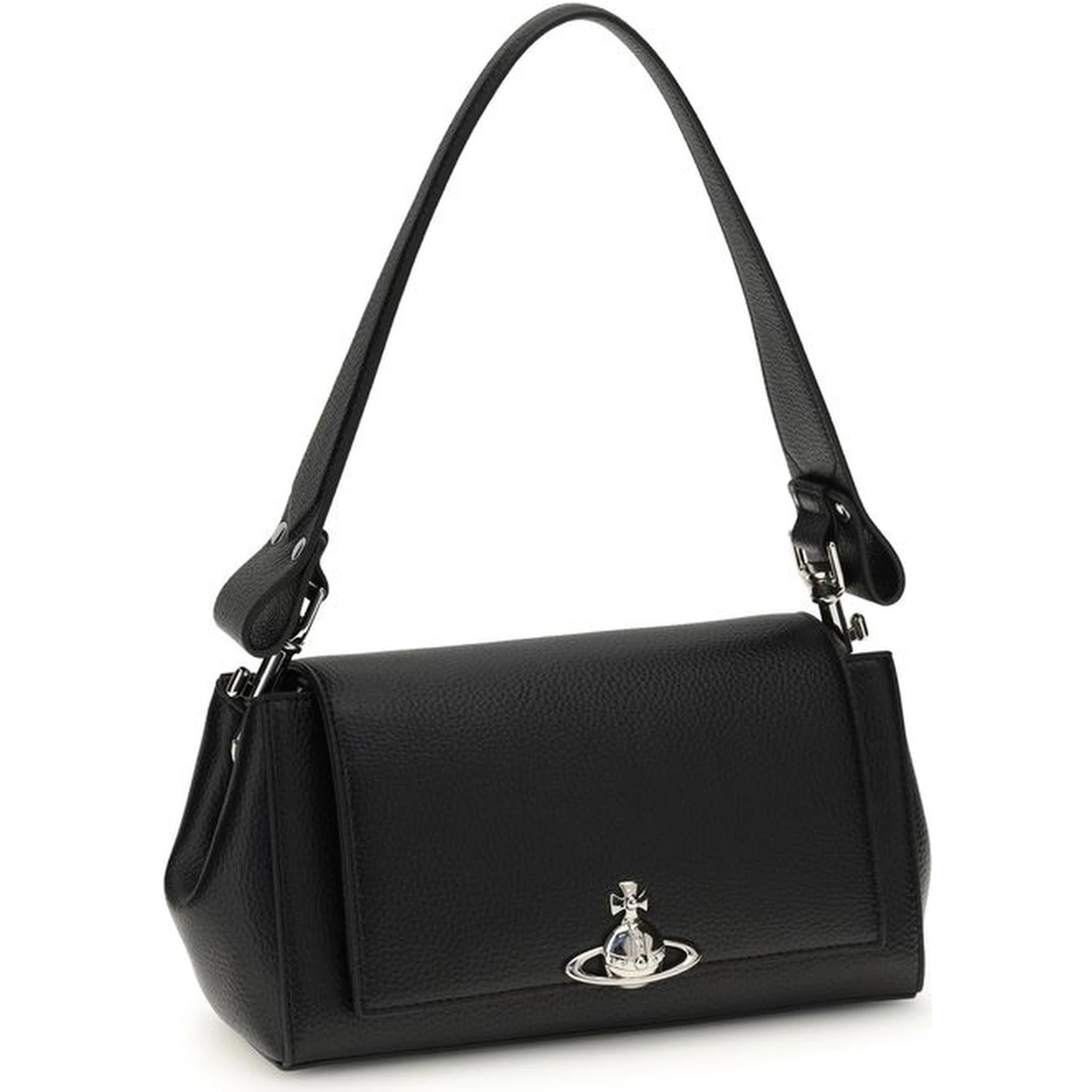 Black Polyethylene Shoulder Bag