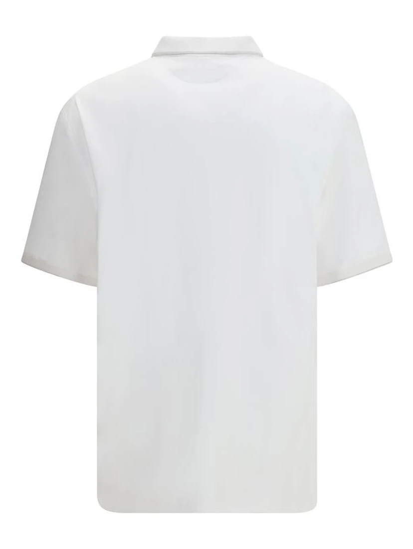 White Cotton Polo Shirt