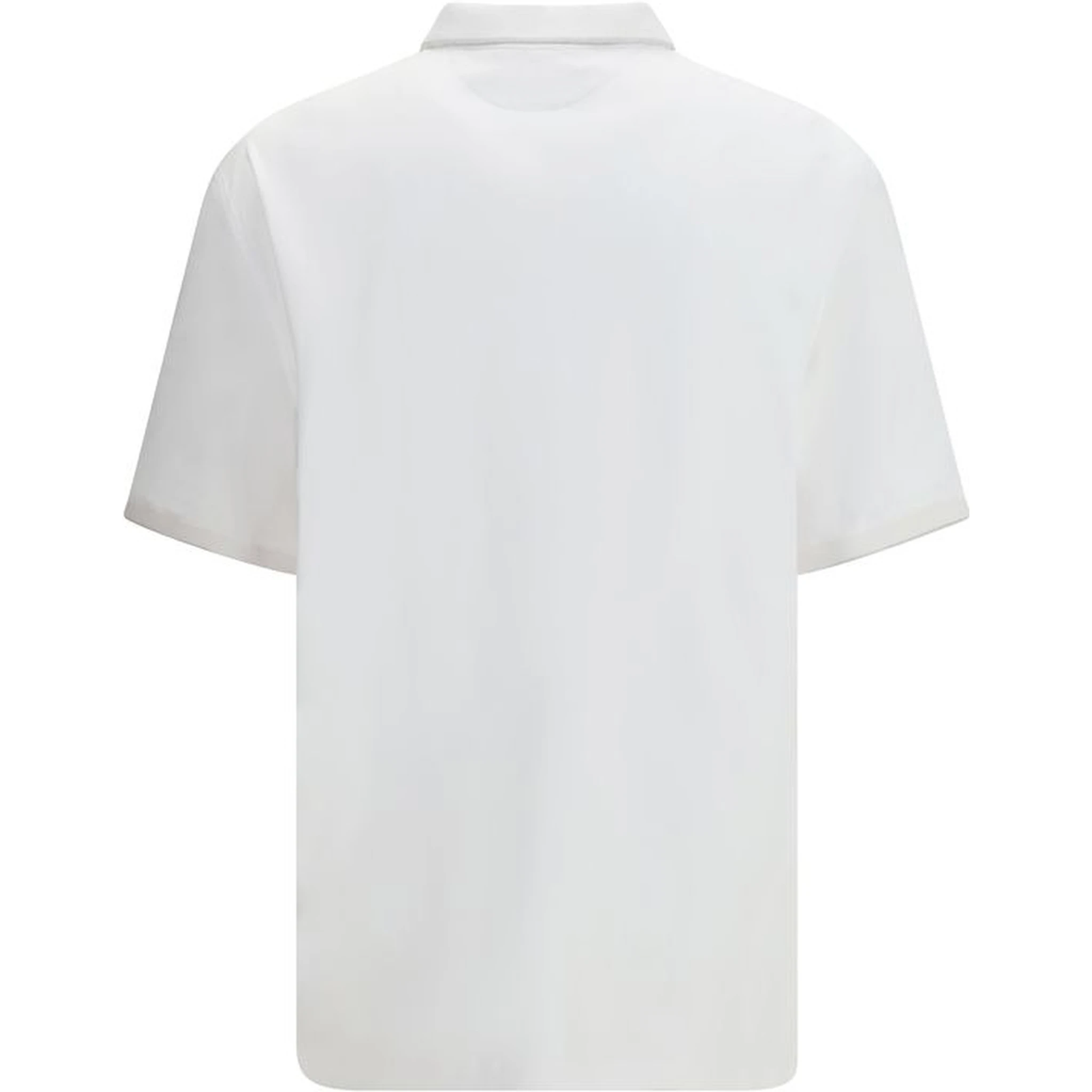 قميص بولو قطني أبيض