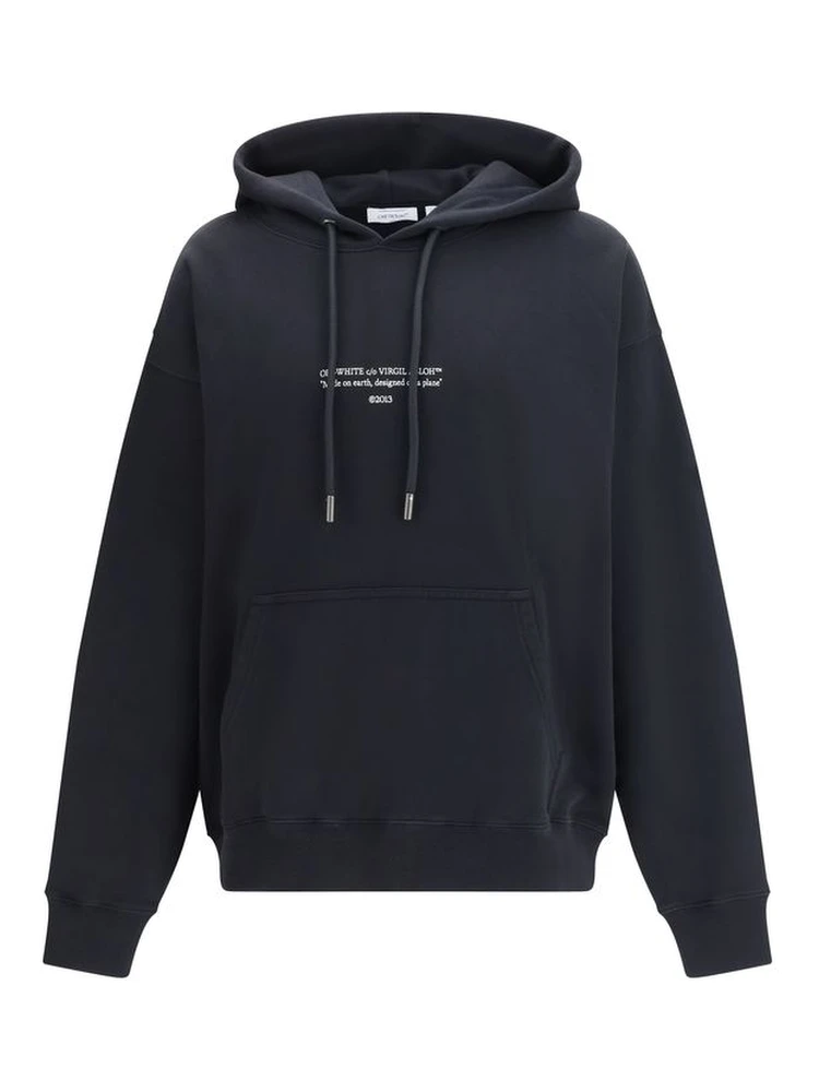 Black Cotton Sweatshirt