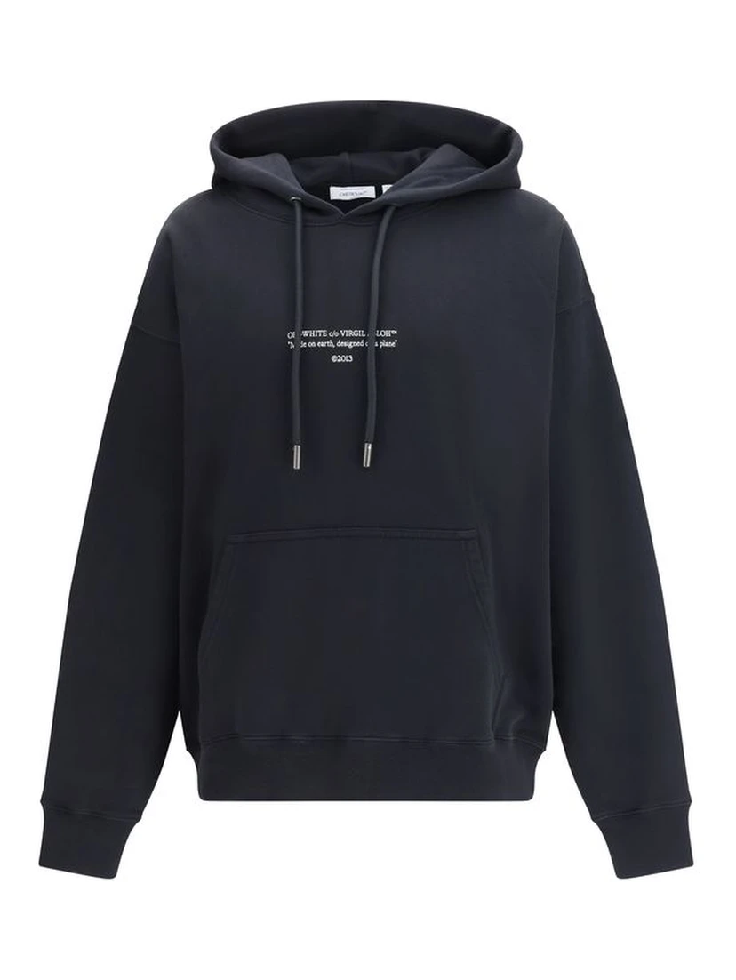 Black Cotton Sweatshirt