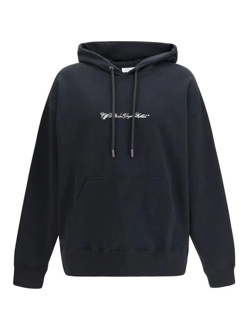 Black Cotton Sweatshirt