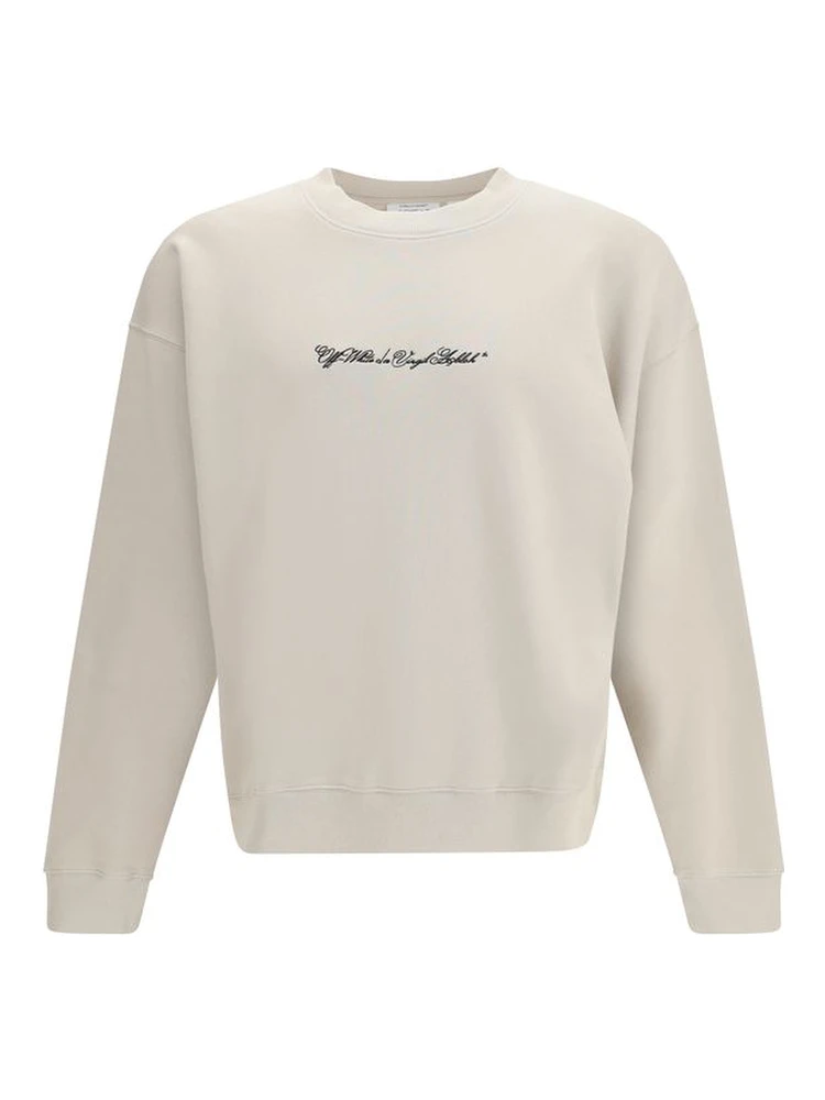 Beige Cotton Sweatshirt