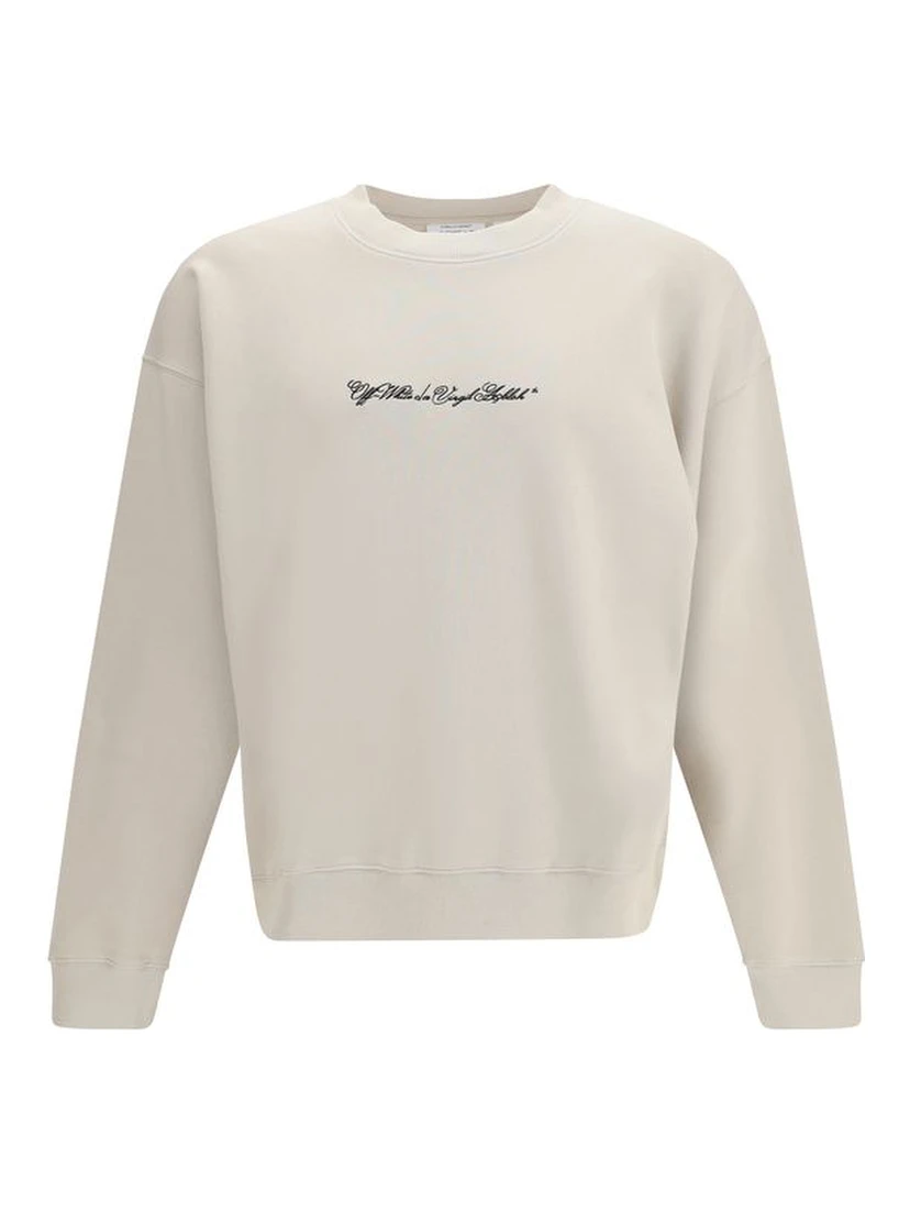 Beige Cotton Sweatshirt