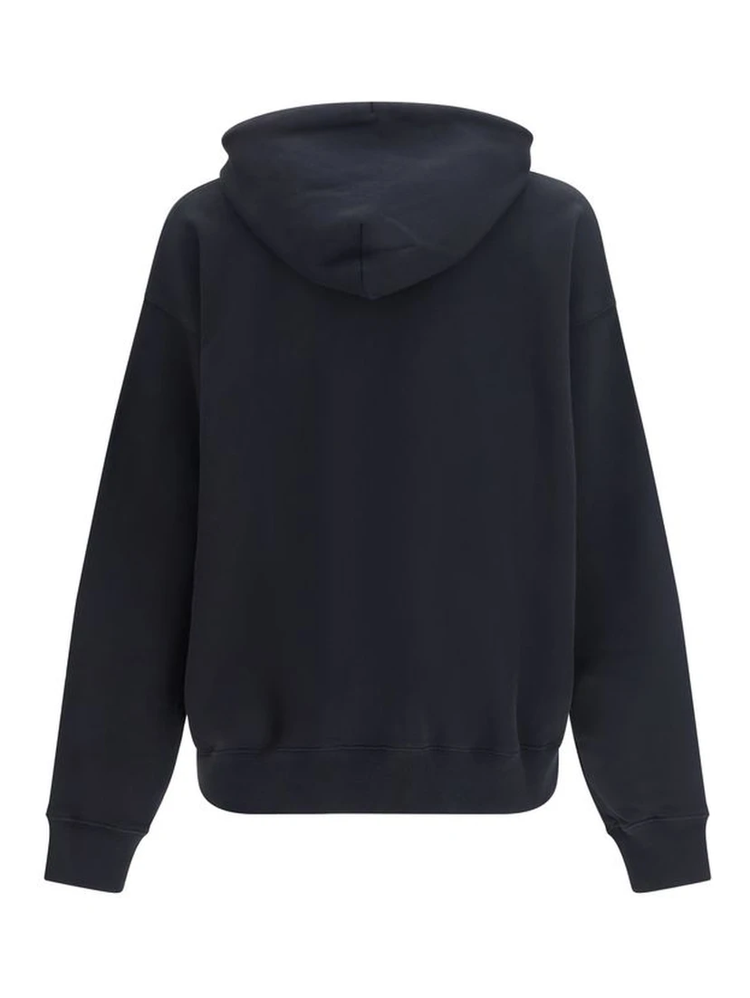 Black Cotton Sweatshirt