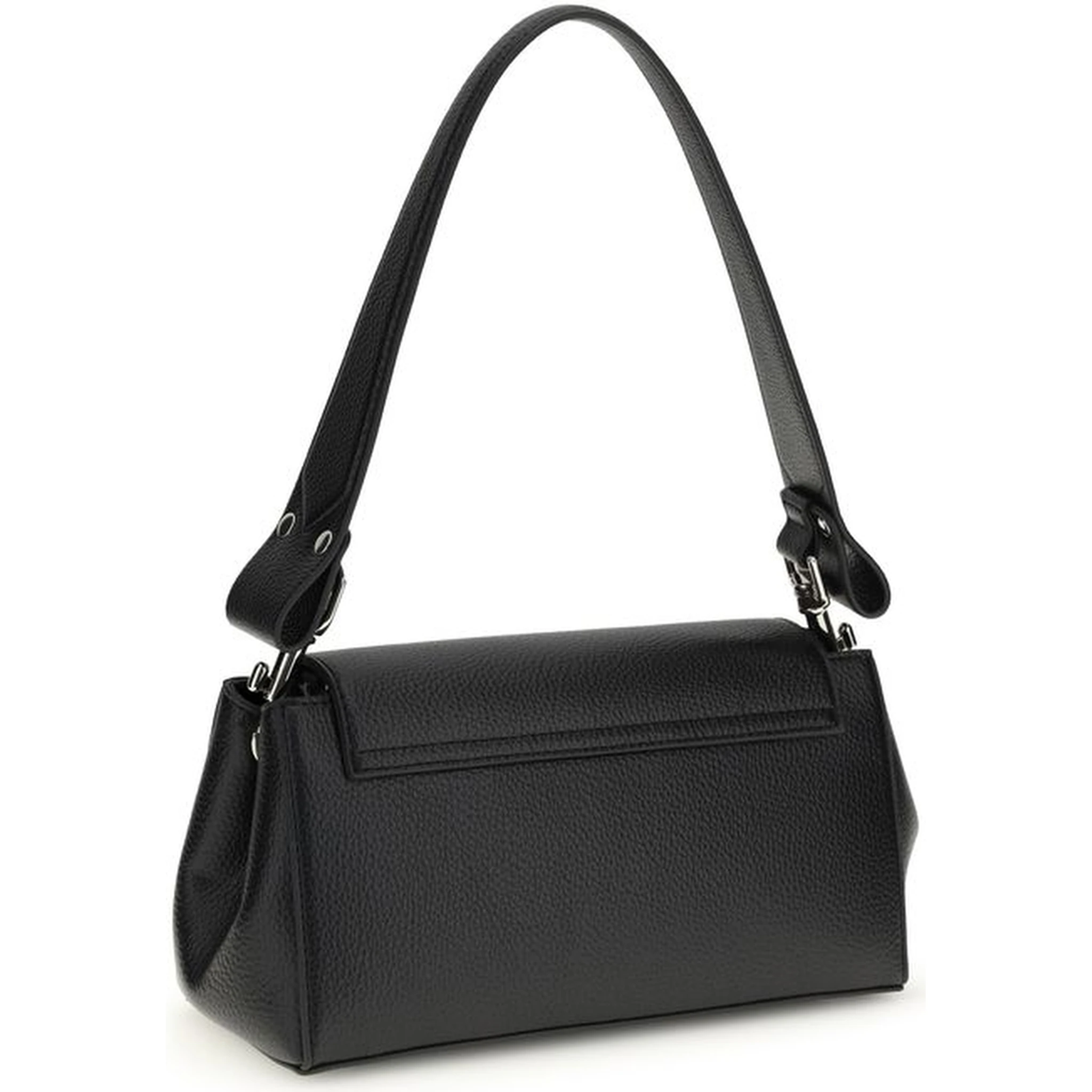 Black Polyethylene Shoulder Bag