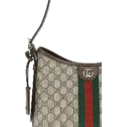 Beige Fabric Handbag