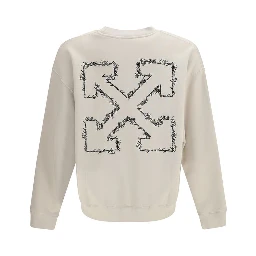 Beige Cotton Sweatshirt