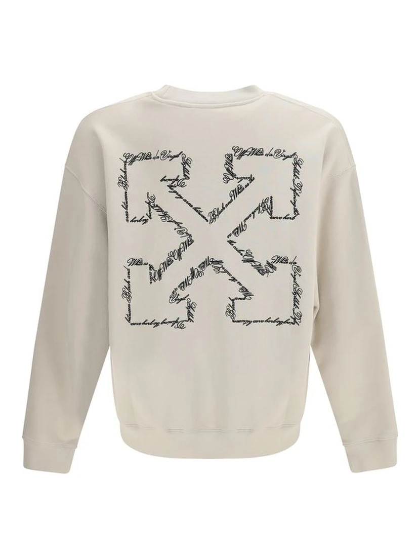 Beige Cotton Sweatshirt