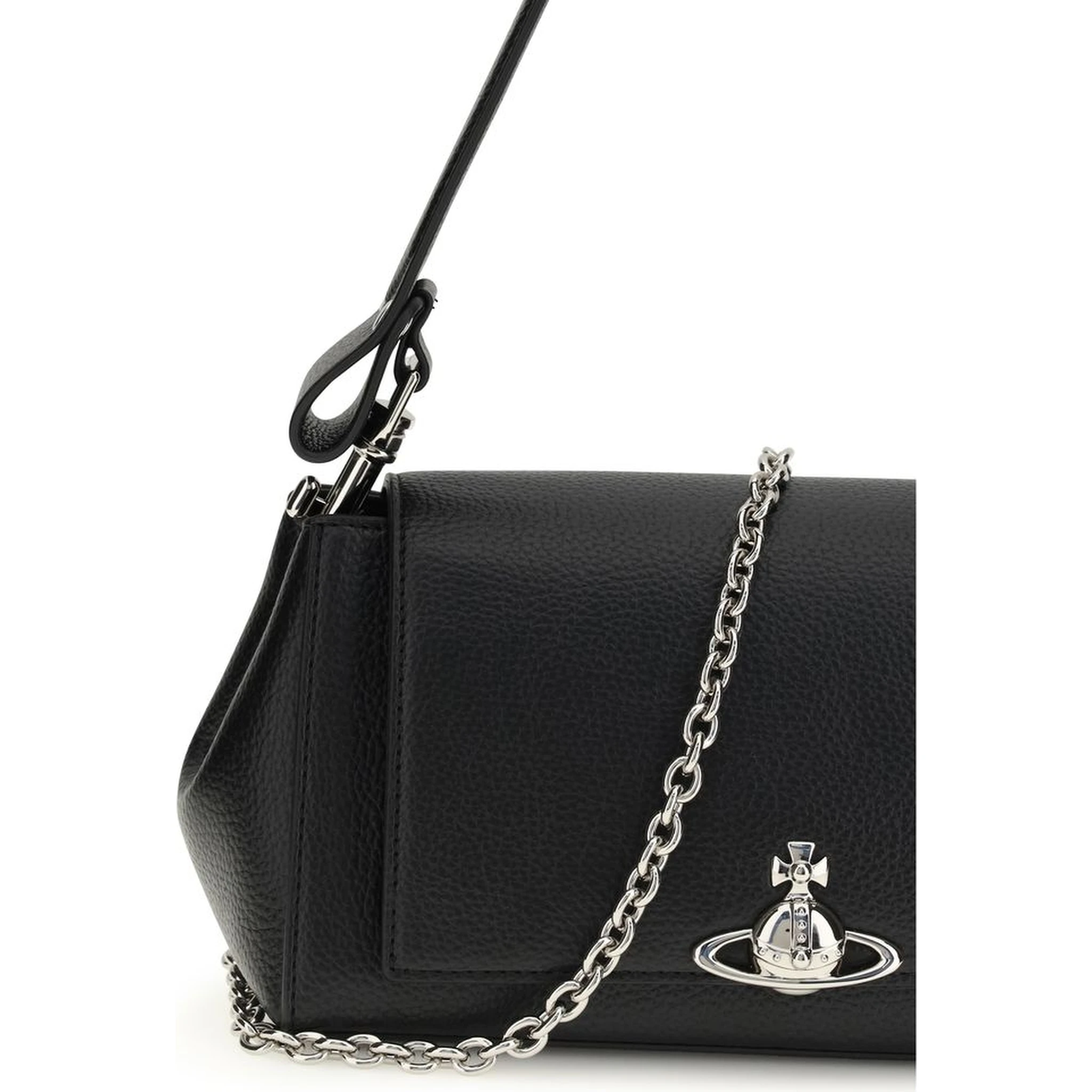 Black Polyethylene Shoulder Bag