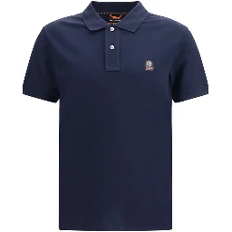 Blue Cotton Polo Shirt