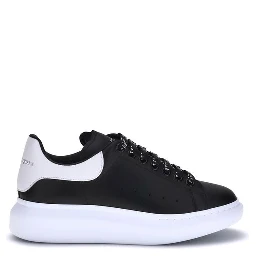 Black Calf Leather Bos Taurus Platform Sneakers