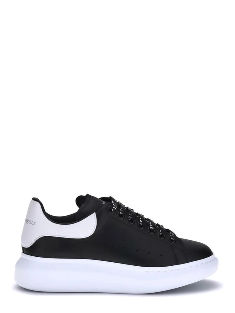 Black Calf Leather Bos Taurus Platform Sneakers