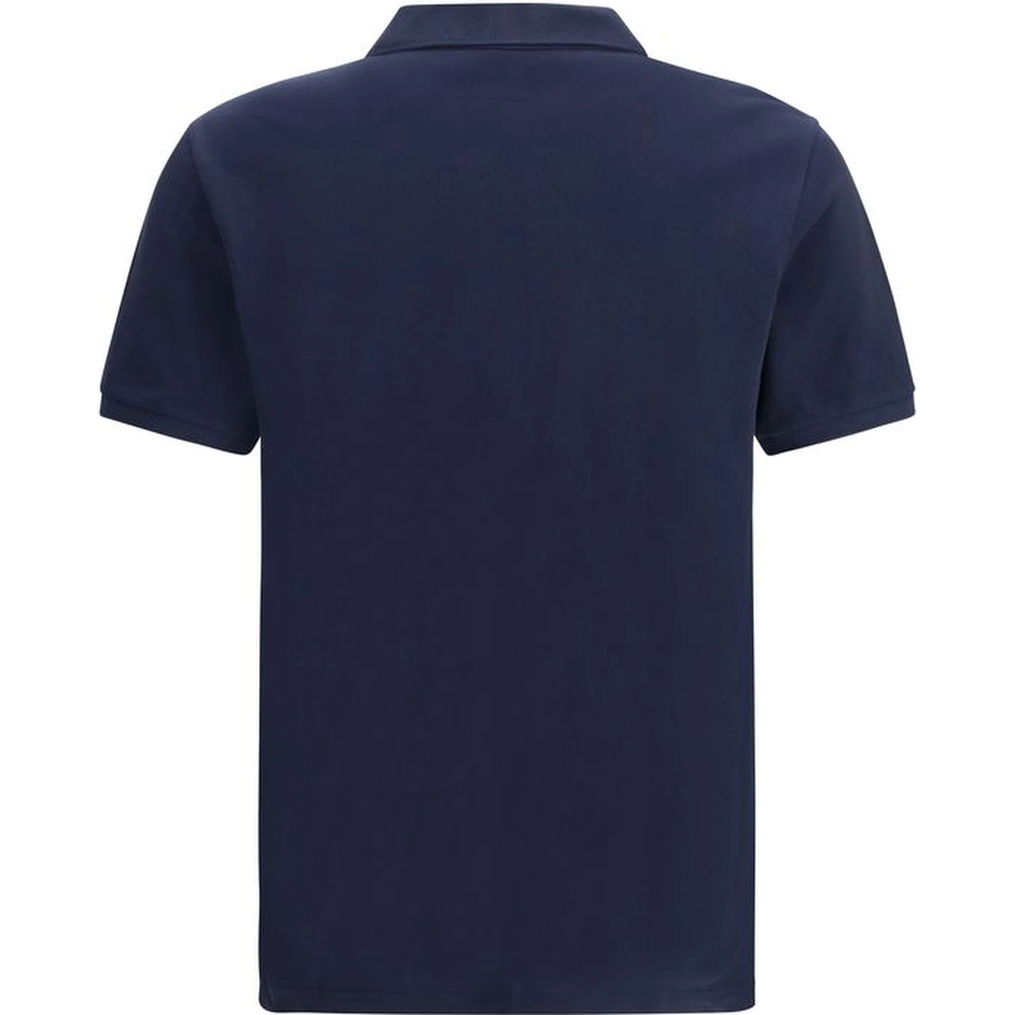 Blue Cotton Polo Shirt