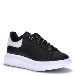 Black Calf Leather Bos Taurus Platform Sneakers