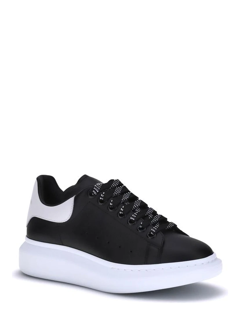Black Calf Leather Bos Taurus Platform Sneakers