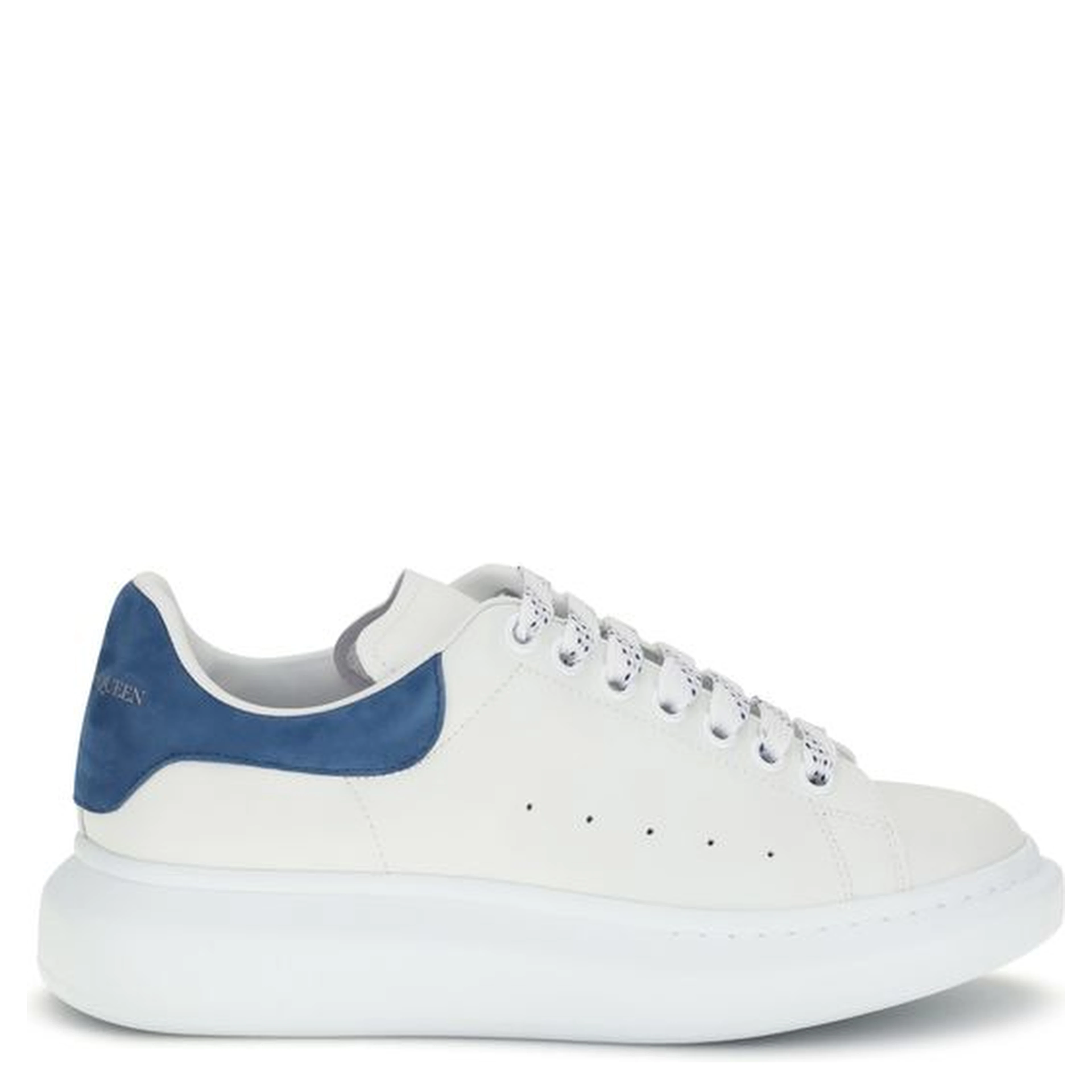White Calf Leather Bos Taurus Platform Sneakers