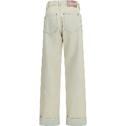 جينز قطني أزرق