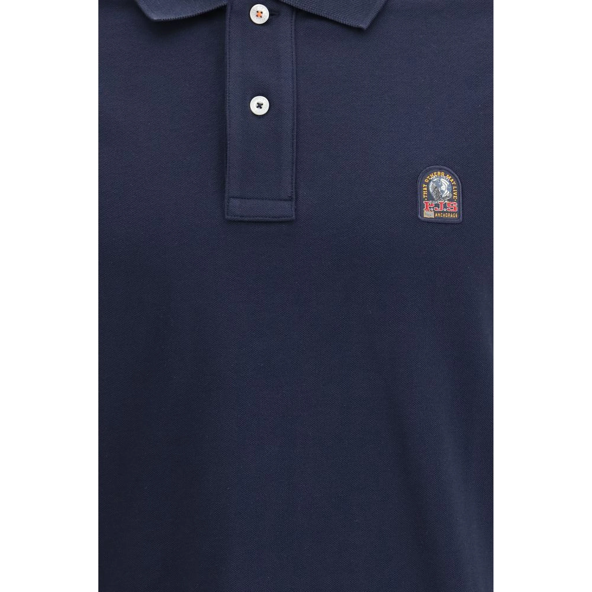 Blue Cotton Polo Shirt