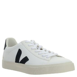White Calf Leather Bos Taurus Low Top Sneakers