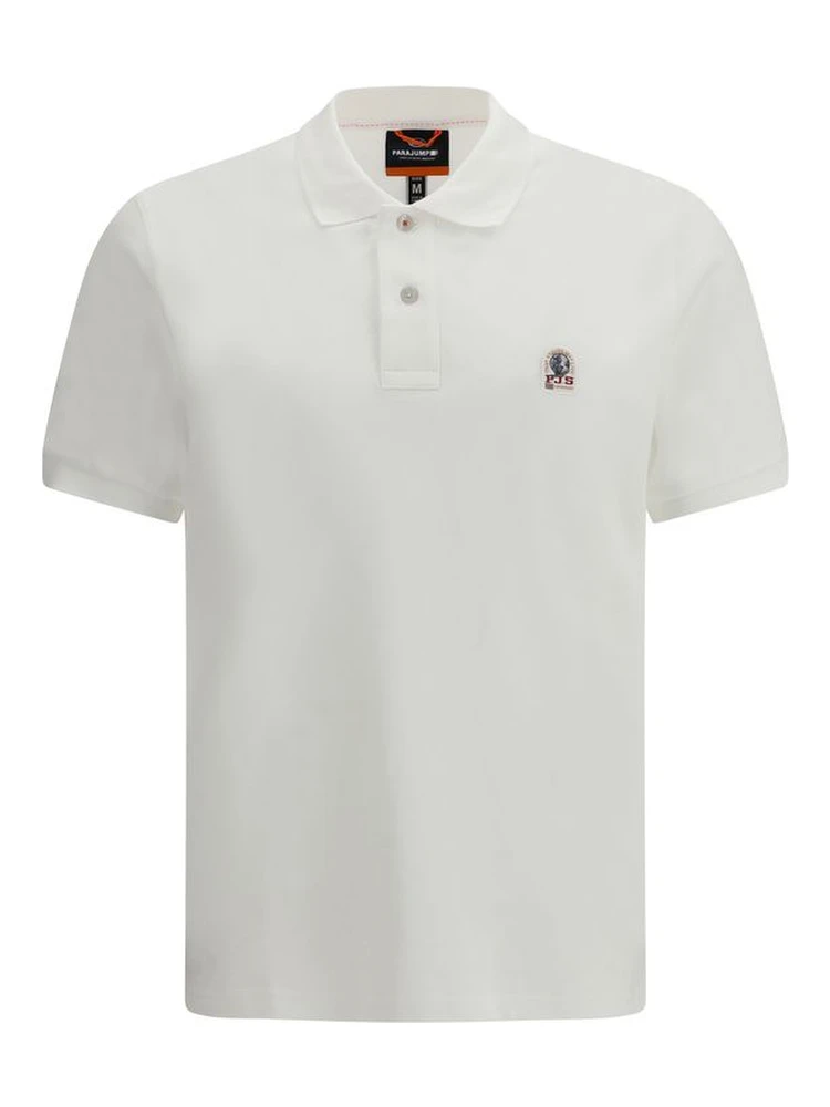 White Cotton Polo Shirt