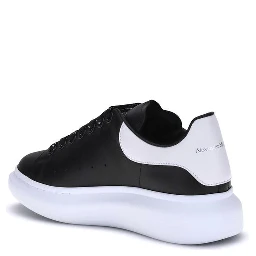 Black Calf Leather Bos Taurus Platform Sneakers