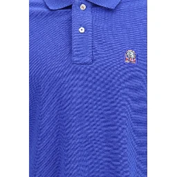 Blue Cotton Polo Shirt