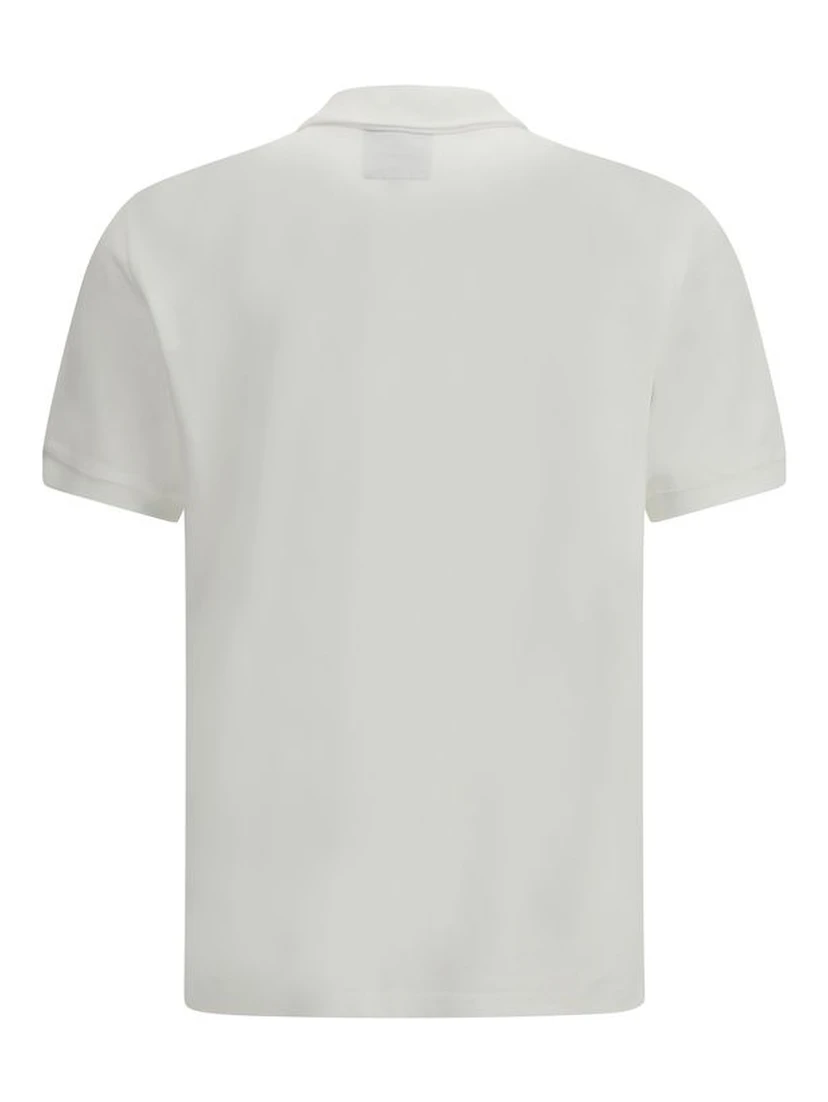 White Cotton Polo Shirt