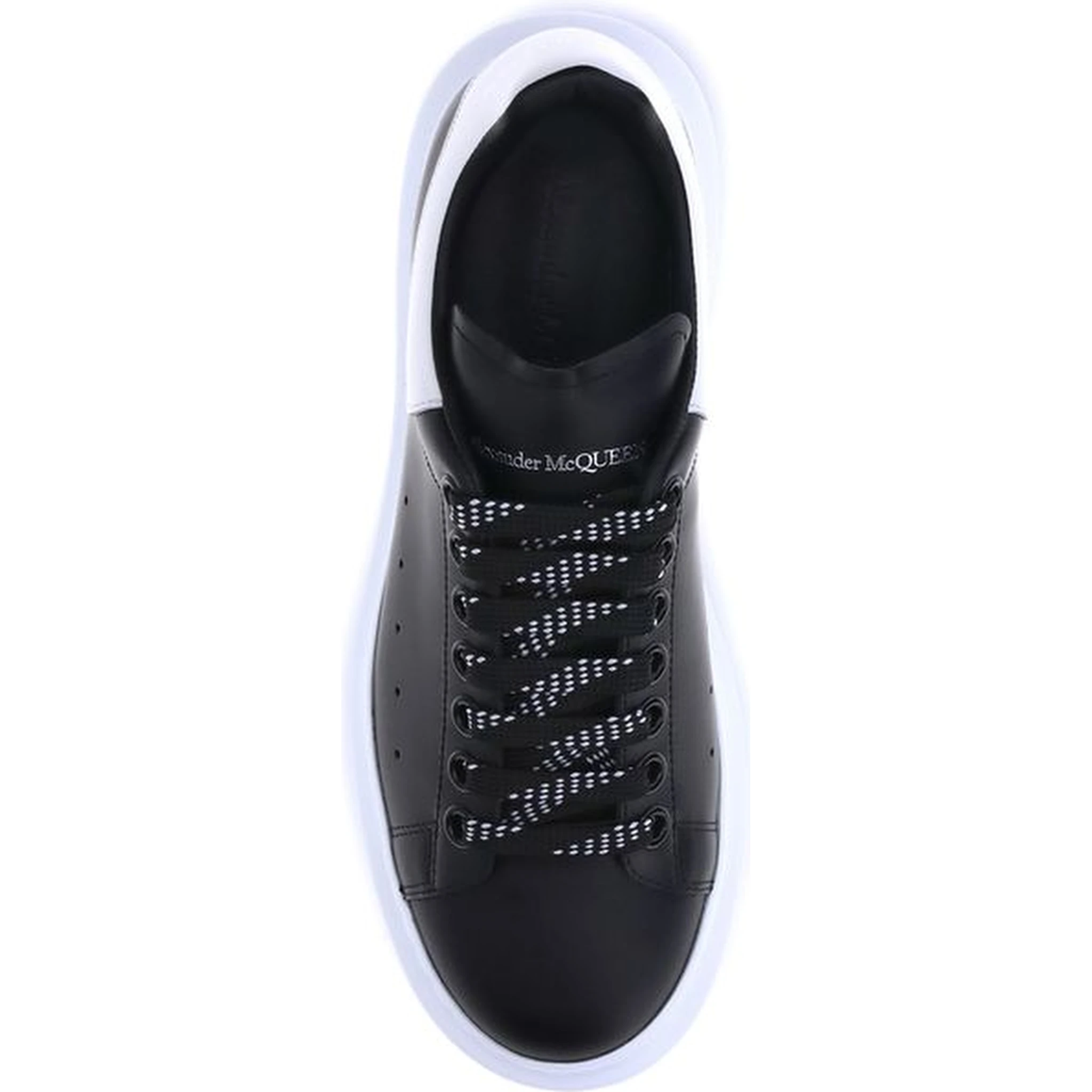 Black Calf Leather Bos Taurus Platform Sneakers