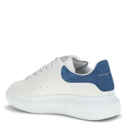 White Calf Leather Bos Taurus Platform Sneakers
