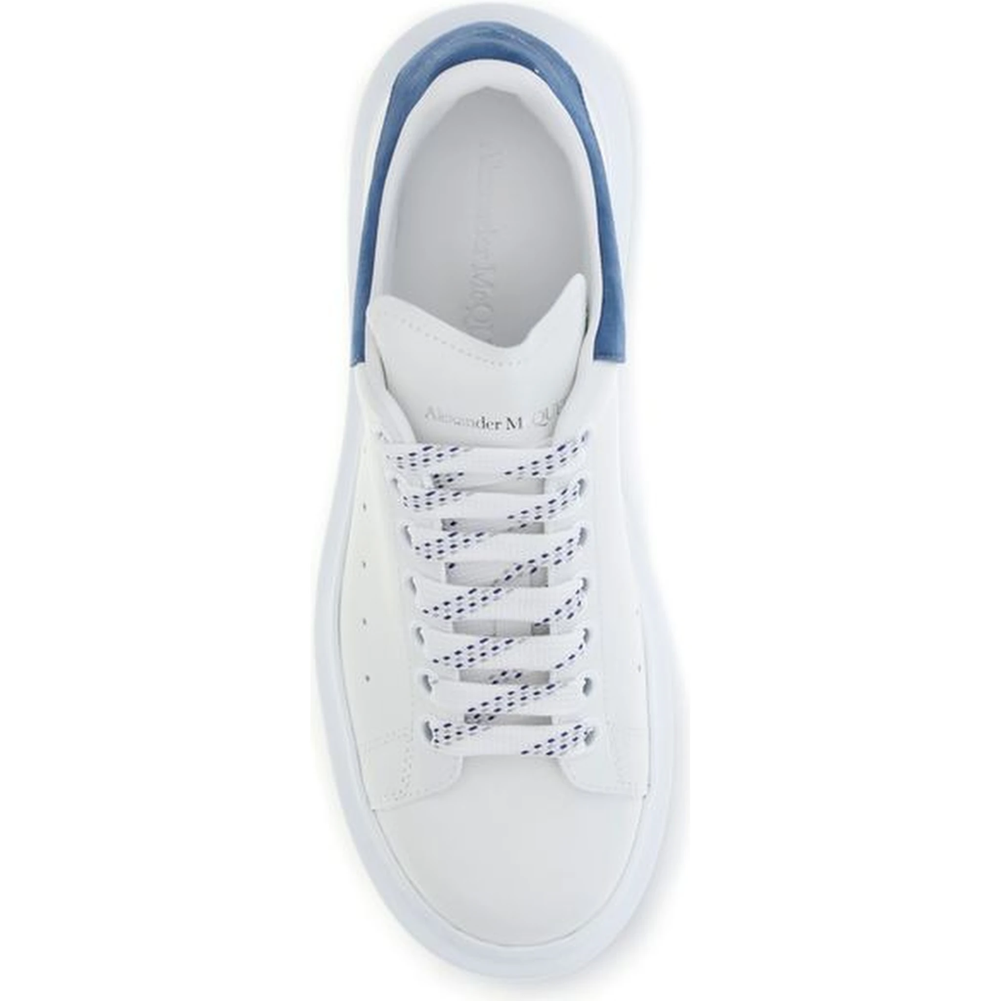 White Calf Leather Bos Taurus Platform Sneakers