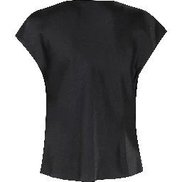 COWL NK CAP SLV BLOUSE