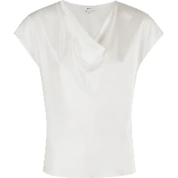 COWL NK CAP SLV BLOUSE