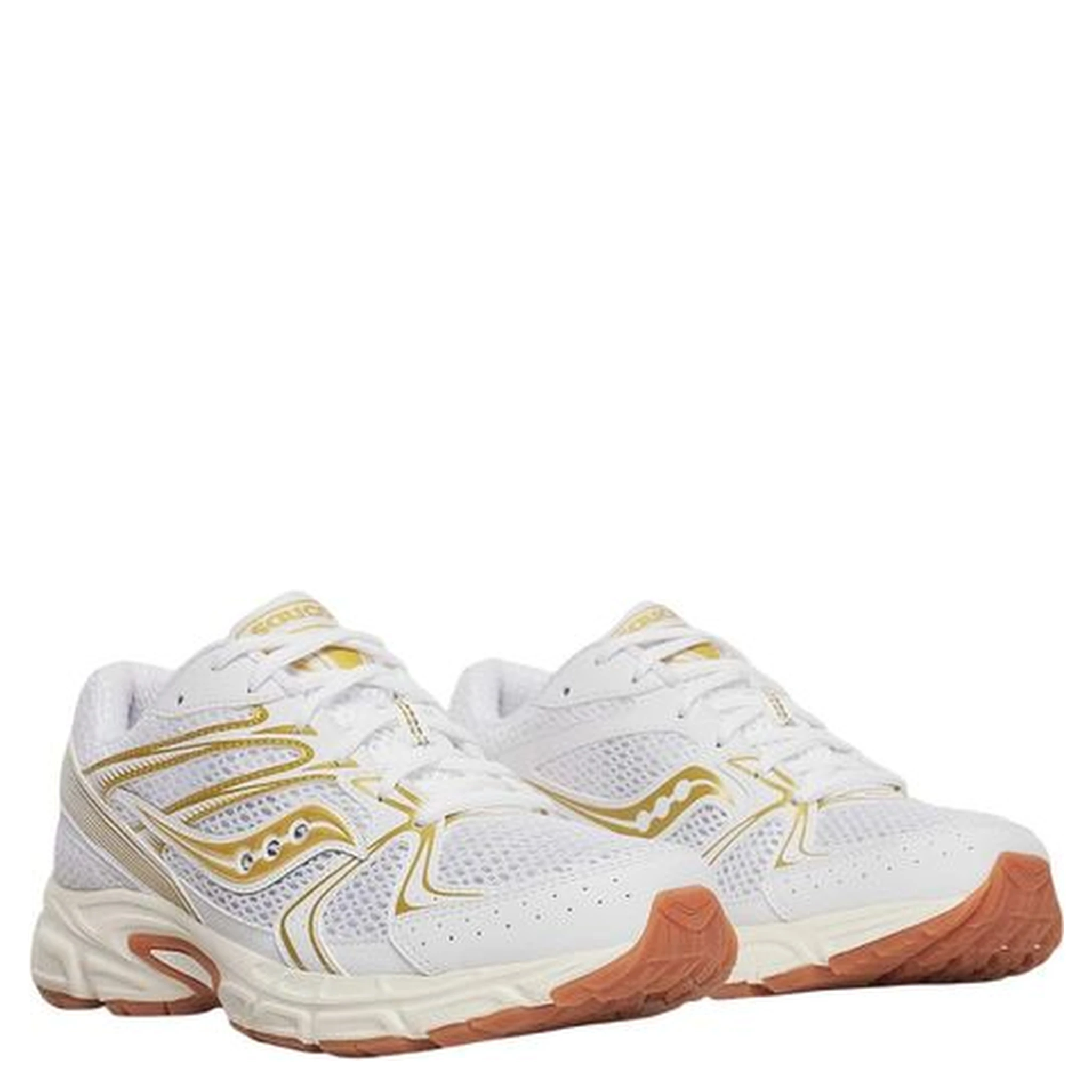 Bicolor Leather Athletic Sneakers