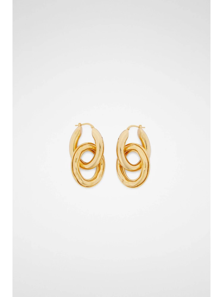 Gold Fibres Earrings