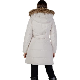 Cream Polyester Coat