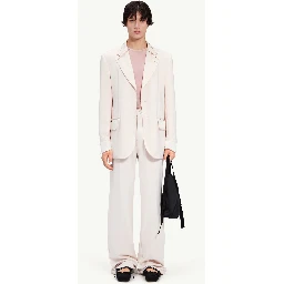 Beige Fibres Two-Piece Suit