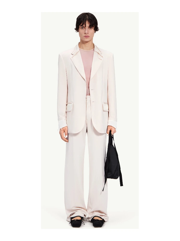 Beige Fibres Two-Piece Suit