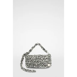 Gray Fibres Clutch Bag
