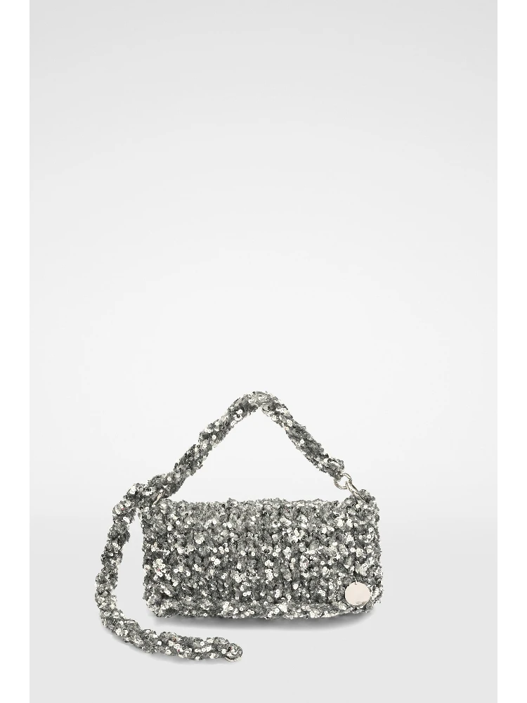 Gray Fibres Clutch Bag
