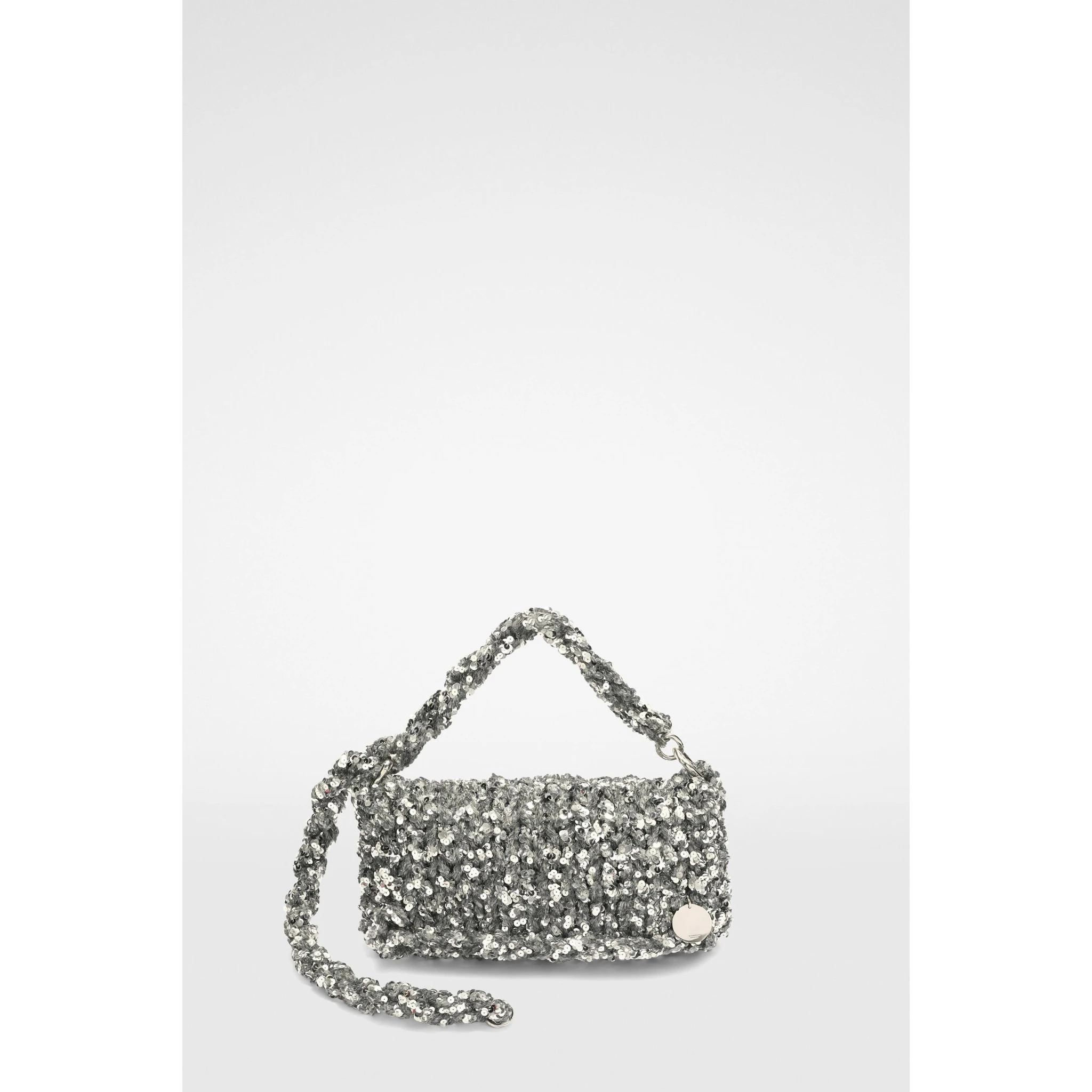 Gray Fibres Clutch Bag