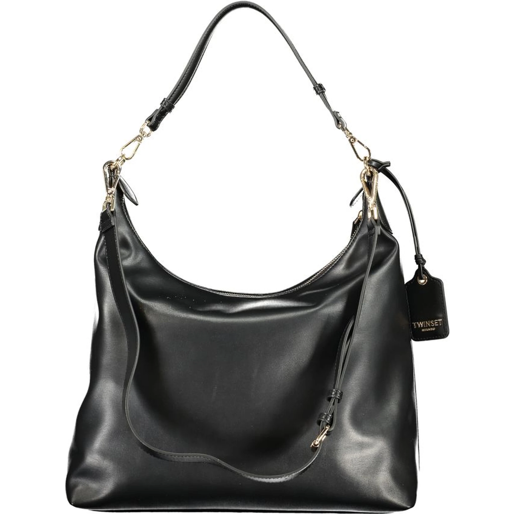 حقيبة يد من البولي إيثيلين الأسود