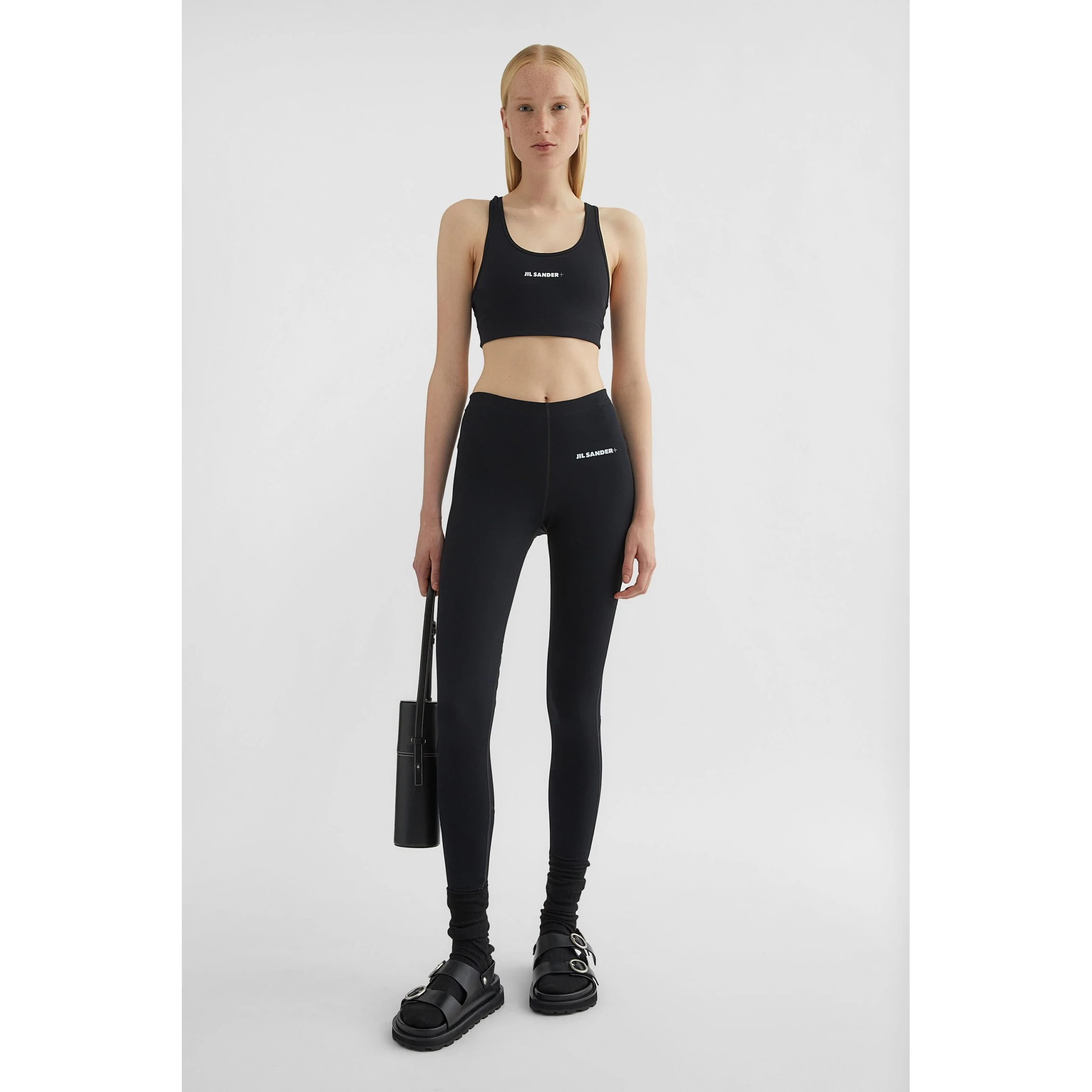 Black Fibres Tank Tops